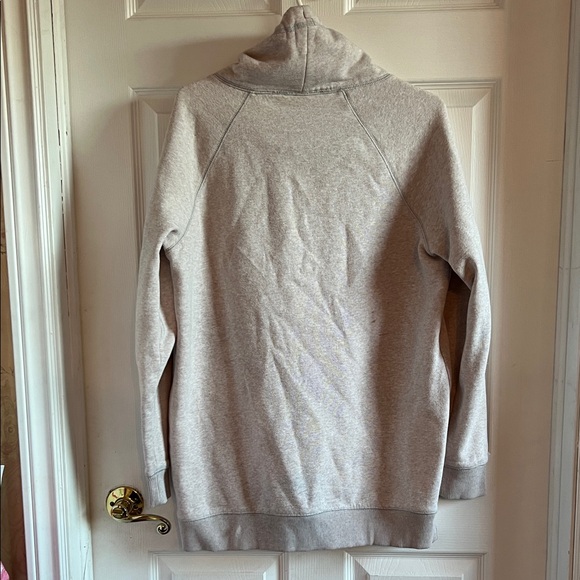 Calvin Klein Jeans Men's Light Heather Gray Funnel Neck Pullover - Picture 4 of 5